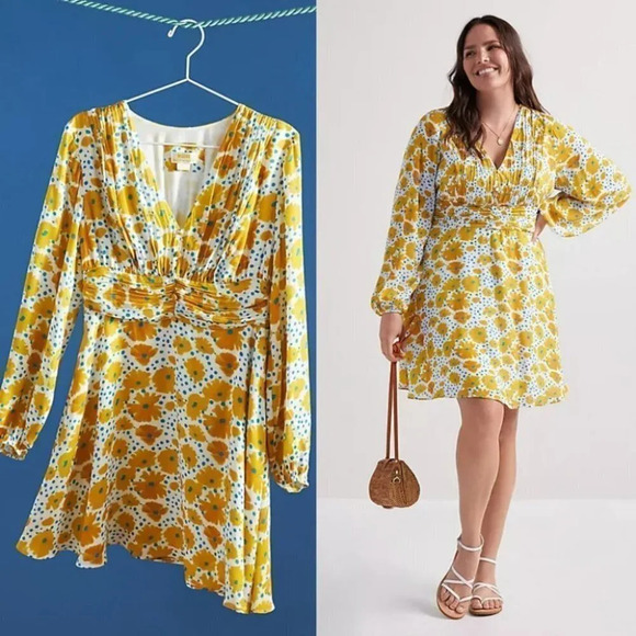 Anthropologie Vera Buttercup Mini Dress Size XS - Picture 2 of 16